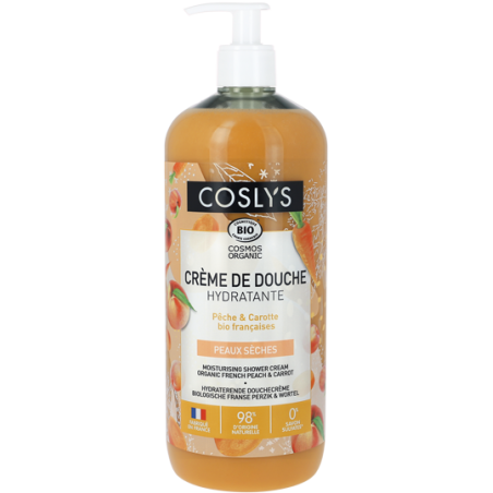 Crème de douche hydratante pêche et carotte 1L