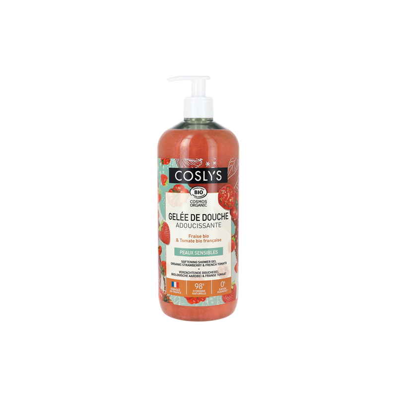Shower gel softening organic strawberry tomato 1L Shower gel softening organic strawberry tomato 1L