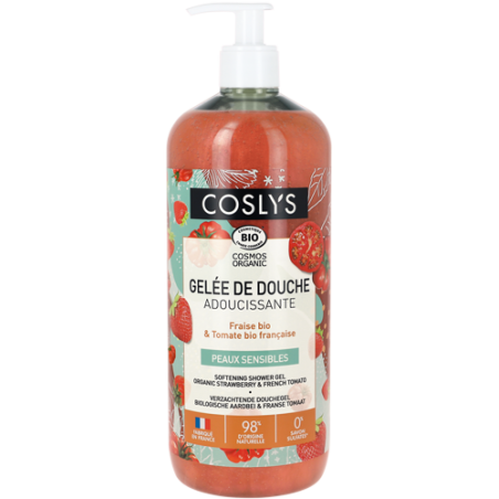 Gelée de douche adoucissante fraise tomate 1L