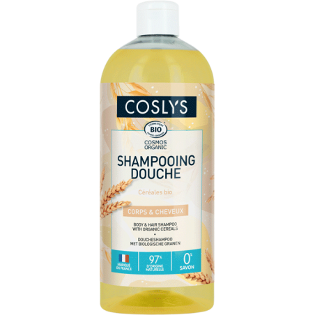 Body & hair shampoo with organic cereals 1L