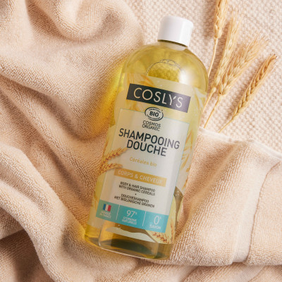 Body & hair shampoo with organic cereals 1L