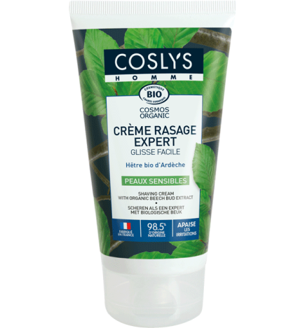 Shaving cream with organic beech bud extract