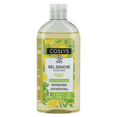 Lemon 250ml Verbena Shower Gel | Coslys organic cosmetics