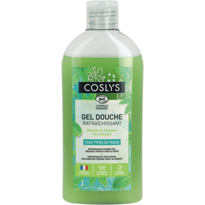 Mint refreshing shower gel and French organic hemp 250ml | Shower gel cooslys