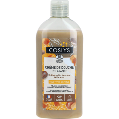 Relaxing Shower Cream Chestnut Bio & Caramel 250ml | Shower gel cooslys