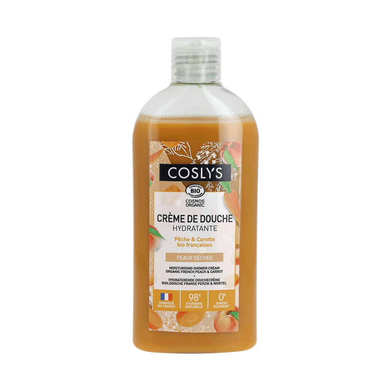 Crème de douche hydratante pêche et carotte 250ml Crème de douche hydratante pêche et carotte 250ml