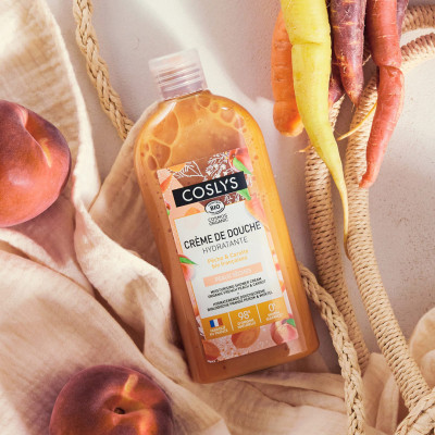 Crème de douche hydratante pêche et carotte 250ml
