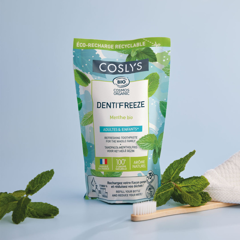 Eco-Refill Toothpaste to Share Denti'Freeze | Coslys toothpaste