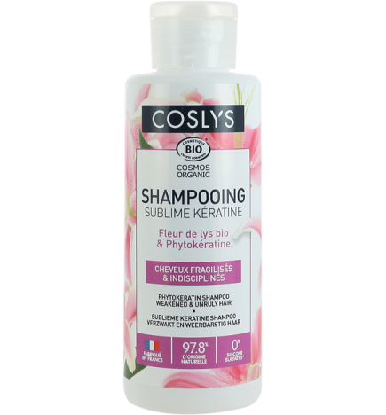 Shampooing kératine cheveux fragilisés et indisciplinés 100ml