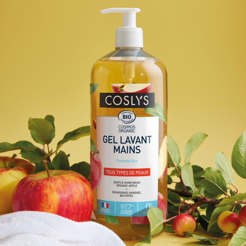 Coslys Gel Lavant Mains Pomme Bio 1 L 2