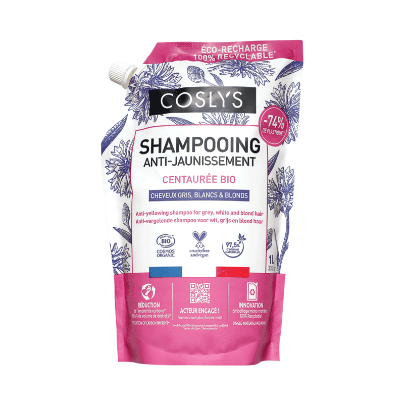 Éco-recharge shampooing anti-jaunissement 1L Éco-recharge shampooing anti-jaunissement 1L