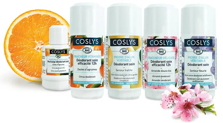 Gamme déodorants Coslys